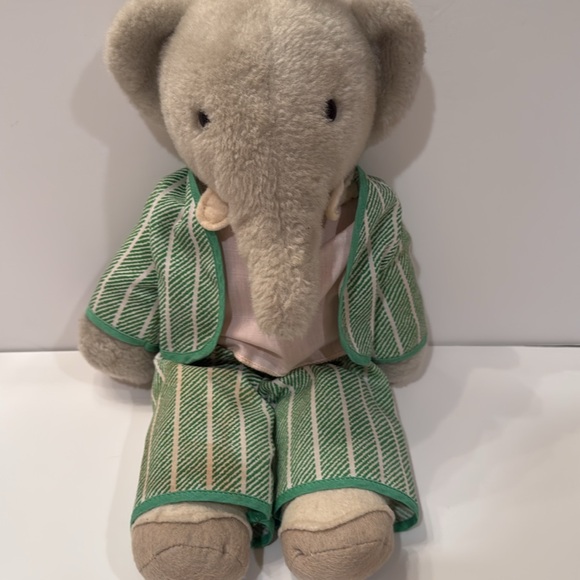 Vintage Rare Eden Toys Babar the Elephant Stuffed Animal Plush Toy 16" - Picture 2 of 4